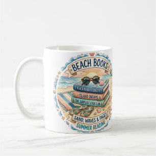 Beach Books Summer Reading Design  Coffee Mug