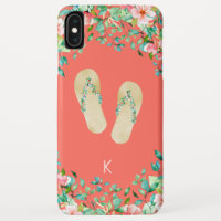 Beach Botanical Flip Flops