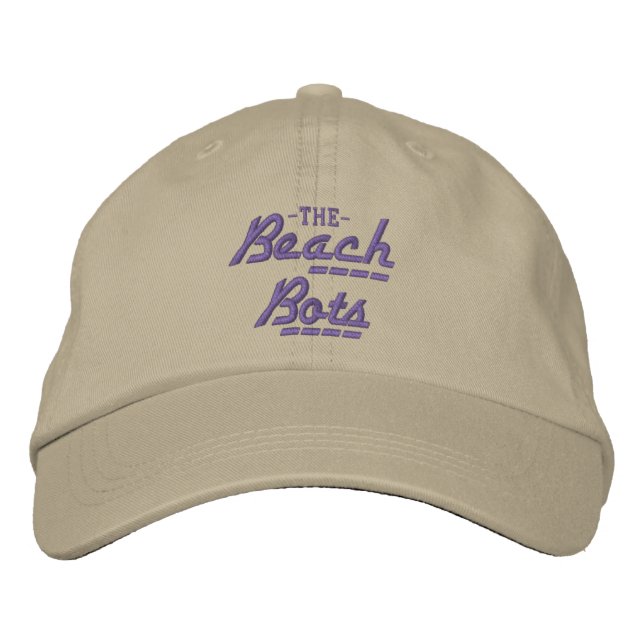 BEACH BOTS Cap - Khaki w/blue (Front)