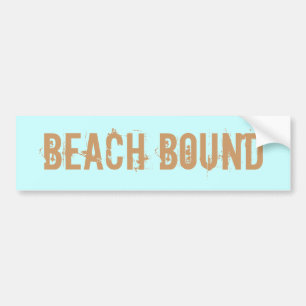 Beach Bound bumper sticker