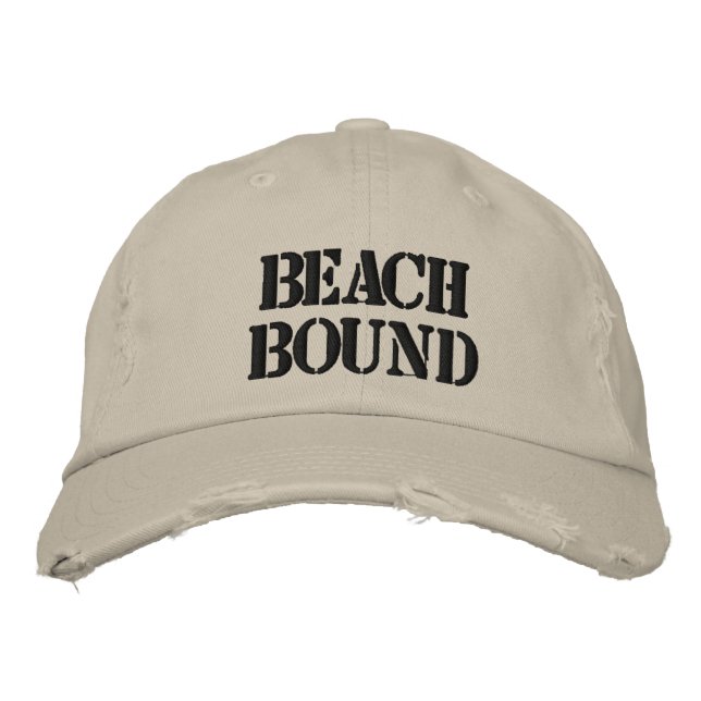 Beach Bound Embroidered Hat (Front)