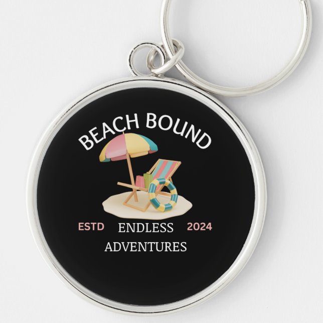 Beach Bound Key Ring (Front)