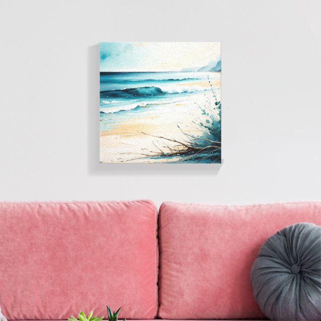 Beach Box Canvas Print (Insitu(LivingRoom))