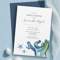 Beach Bridal Shower Invitations | Sea Creatures