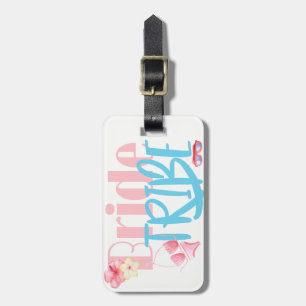 Beach Bride - Bride Tribe Bikini and shells Luggage Tag