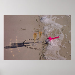 Beach Bubbly by tdgallery Poster