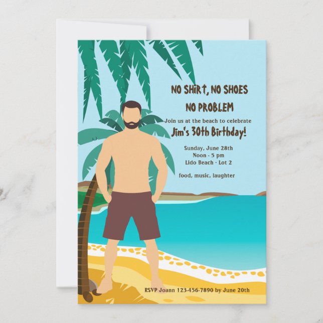 Beach Buddy Invitation (Front)