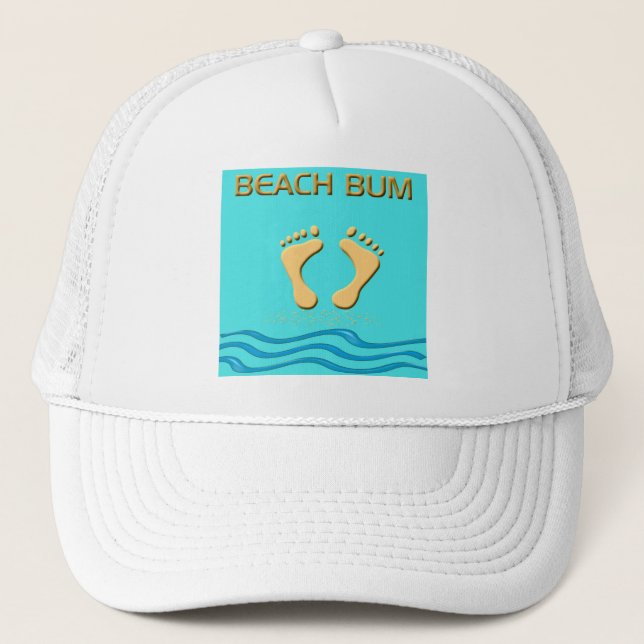 Beach Bum Baseball Cap / Trucker Hat (Front)