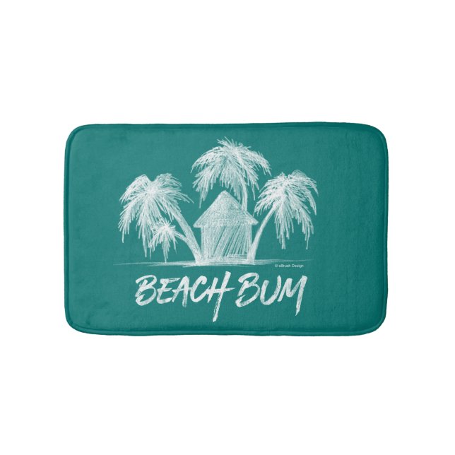 Beach Bum Bathroom Mat (Front)