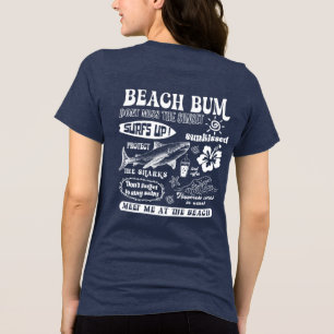 Beach Bum Beach Summer  Tri-Blend Shirt