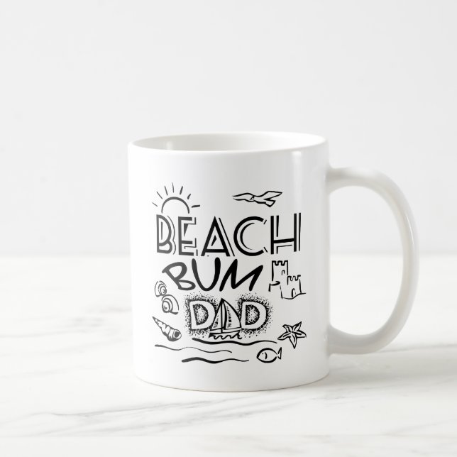 Beach Bum Coffee Mug (Right)