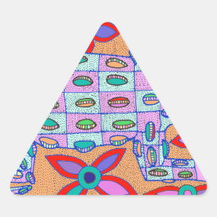 Beach Bum Croc Triangle Sticker