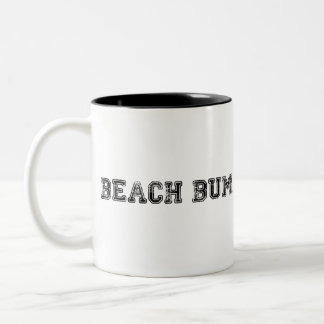 Beach Bum faded logo Two-Tone Coffee Mug