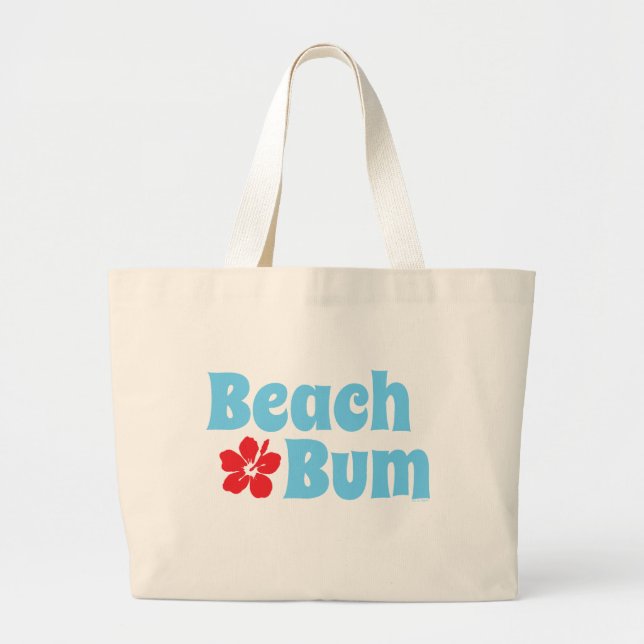 Beach Bum Large Tote Bag (Front)