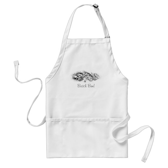Beach Bum Shells & Starfish Apron (Front)