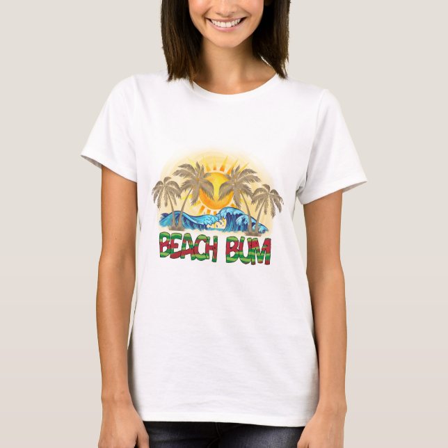 Beach Bum Summer Women's T-shirt (Front)