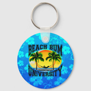 Beach Bum University Key Ring