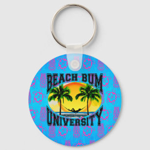 Beach Bum University Key Ring