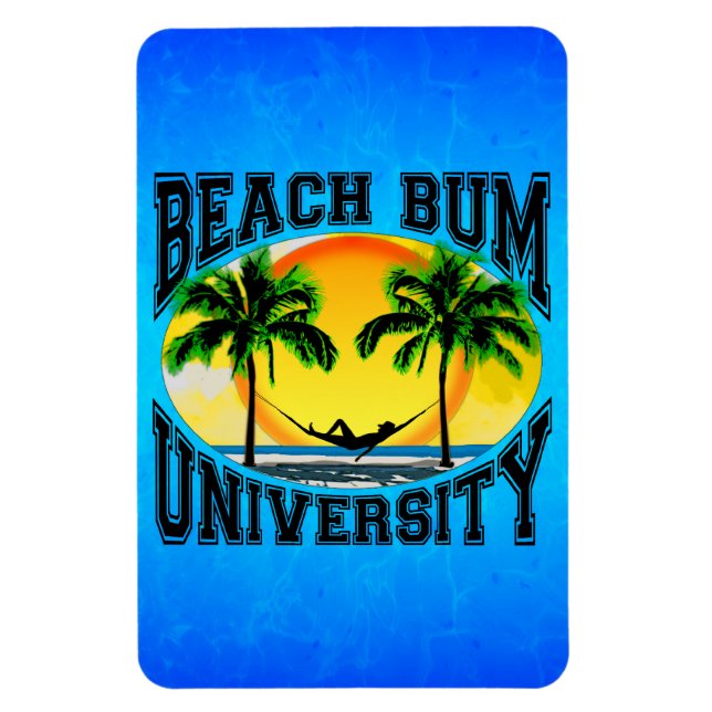 Beach Bum University Magnet (Vertical)