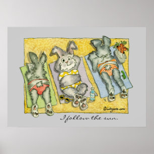 Beach Bums Buns Custom Poster Print