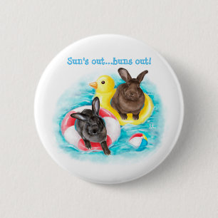Beach Buns Button