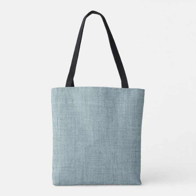 Beach Burlap Tote Bag (Back)