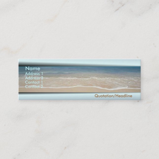 Beach Business Card (Front)