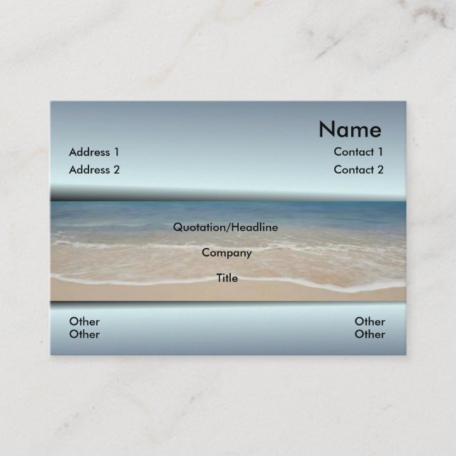 Beach Business Card (Front)