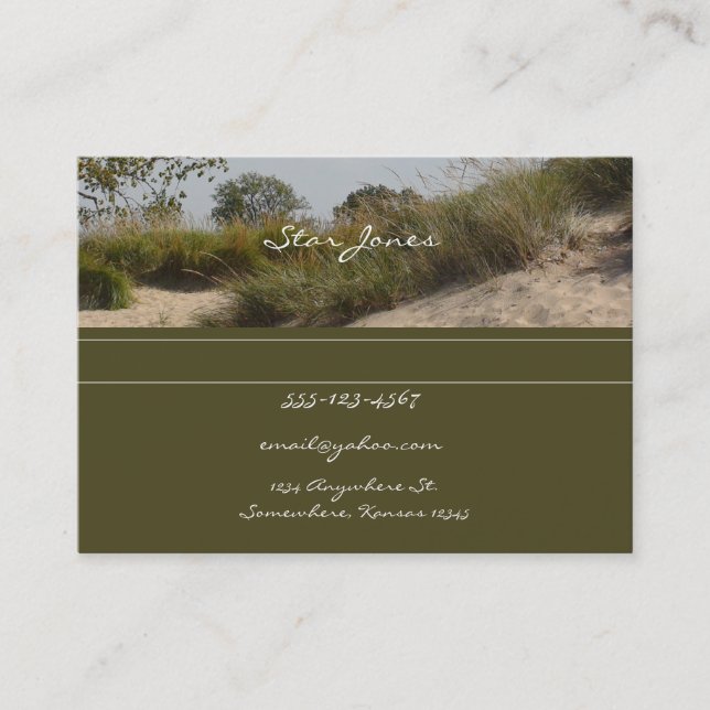 Beach business card (Front)