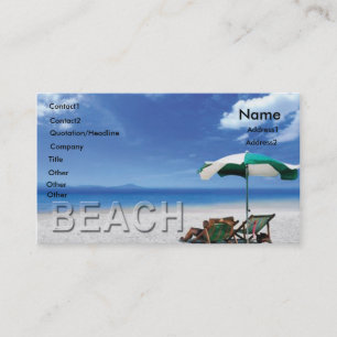 Beach Business Card