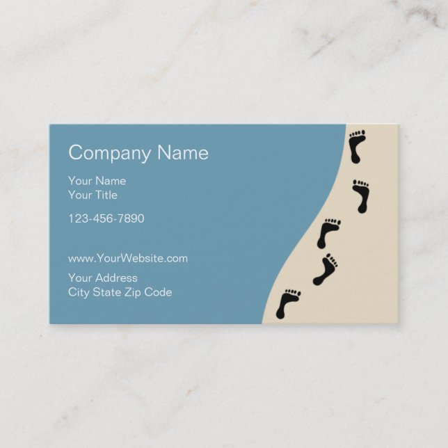 Beach Business Cards (Front)