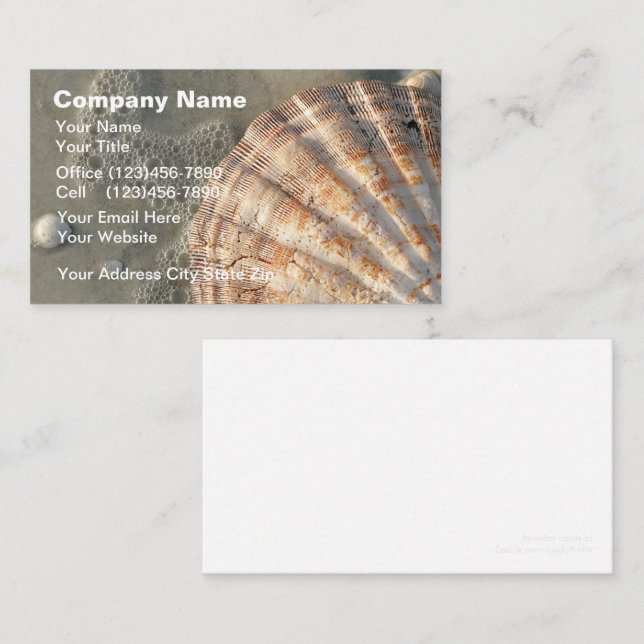 Beach Business Cards (Front/Back)