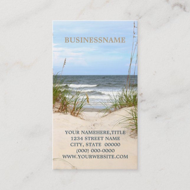 Beach Business Cards (Front)