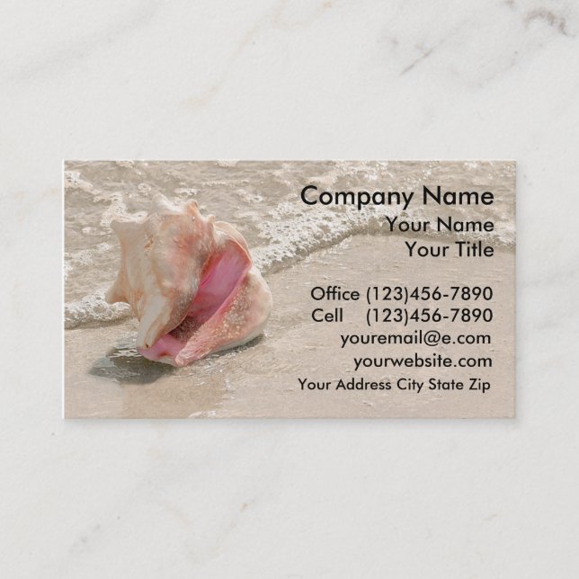 Beach Business Cards (Front)
