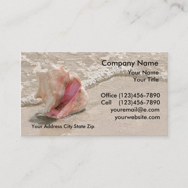 Beach Business Cards (Front)