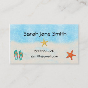 Beach calling cards / business cards (#BUS 009)