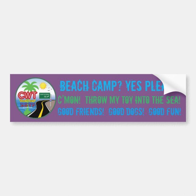 Beach Camp 2017 Sticker (Front)