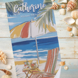 Beach Chair by the Ocean Towel