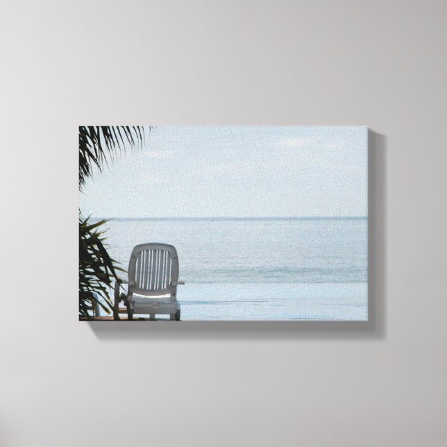 Beach Chair Canvas Print (Front)