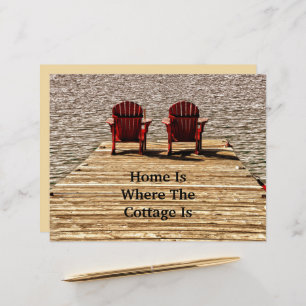 Beach Chairs At Lake Home Is Where The Cottage Is