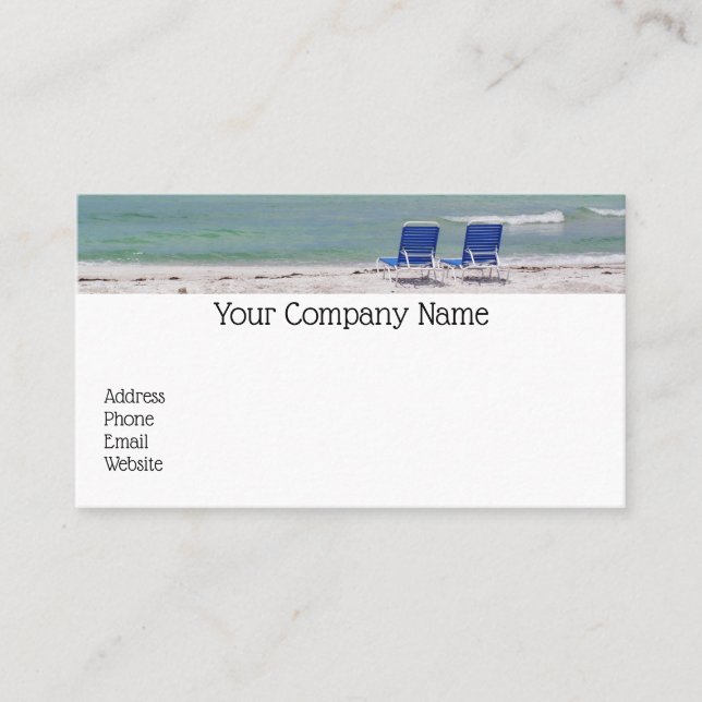 Beach Chairs Business Card (Front)