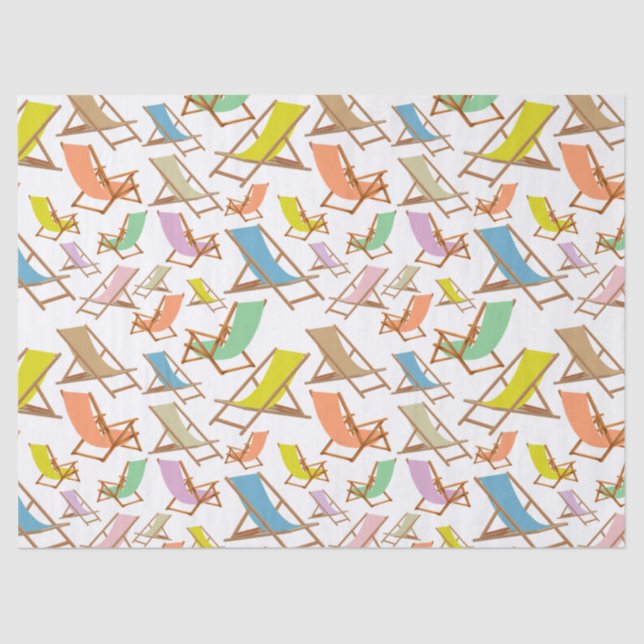 BEACH CHAIRS IN MANY COLORS  TISSUE PAPER (Front)
