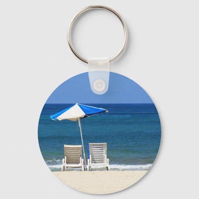 Beach chairs key ring (Front)