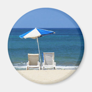 Beach chairs magnet