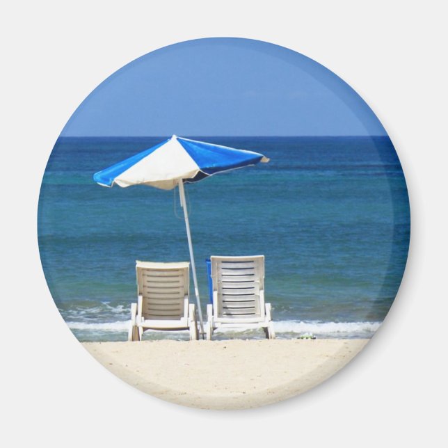 Beach chairs magnet (Front)