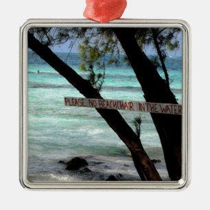 Beach Chairs Rum Point Grand Cayman Metal Tree Decoration