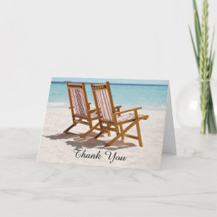 Beach Chairs Wedding Thank You