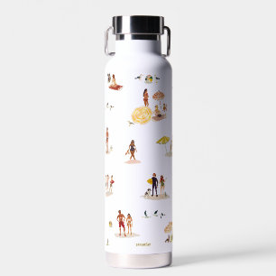 BEACH CHARACTERS  WATER BOTTLE