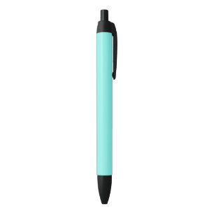 beach chic turquoise aqua Robins Egg Blue Black Ink Pen