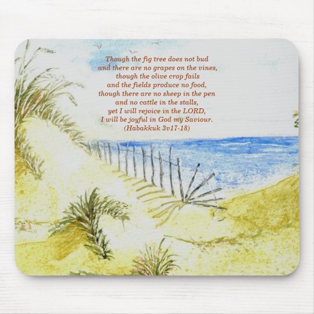 'Beach (Christian)' Mousepad (Front)